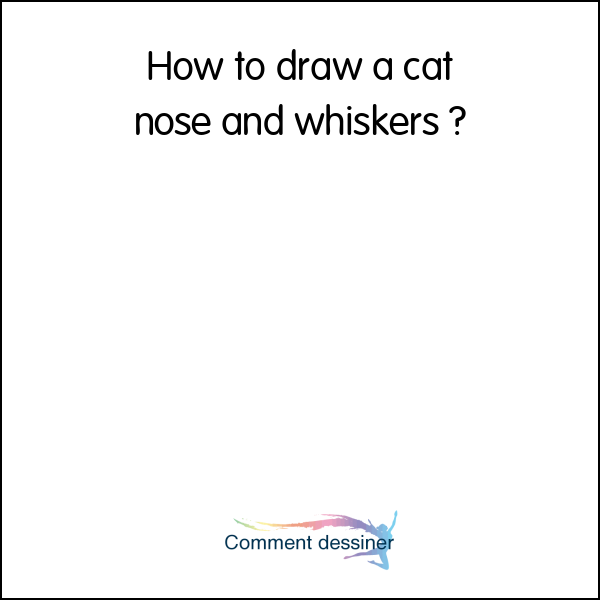 How to draw a cat nose and whiskers How to draw